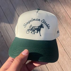 Siegelman Stable Cream and Green SnapBack